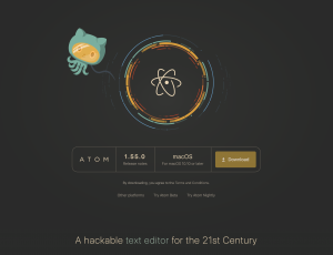 AtomとGitHubの連携。