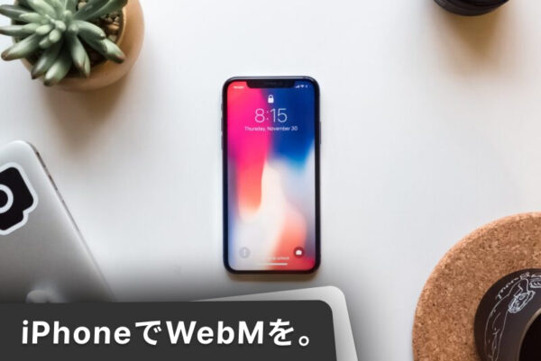 iPhoneでWebMが再生できるように。