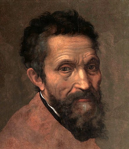 Daniele da Volterra（ダニエレ・ダ・ヴォルテッラ）が描いたミケランジェロの肖像画