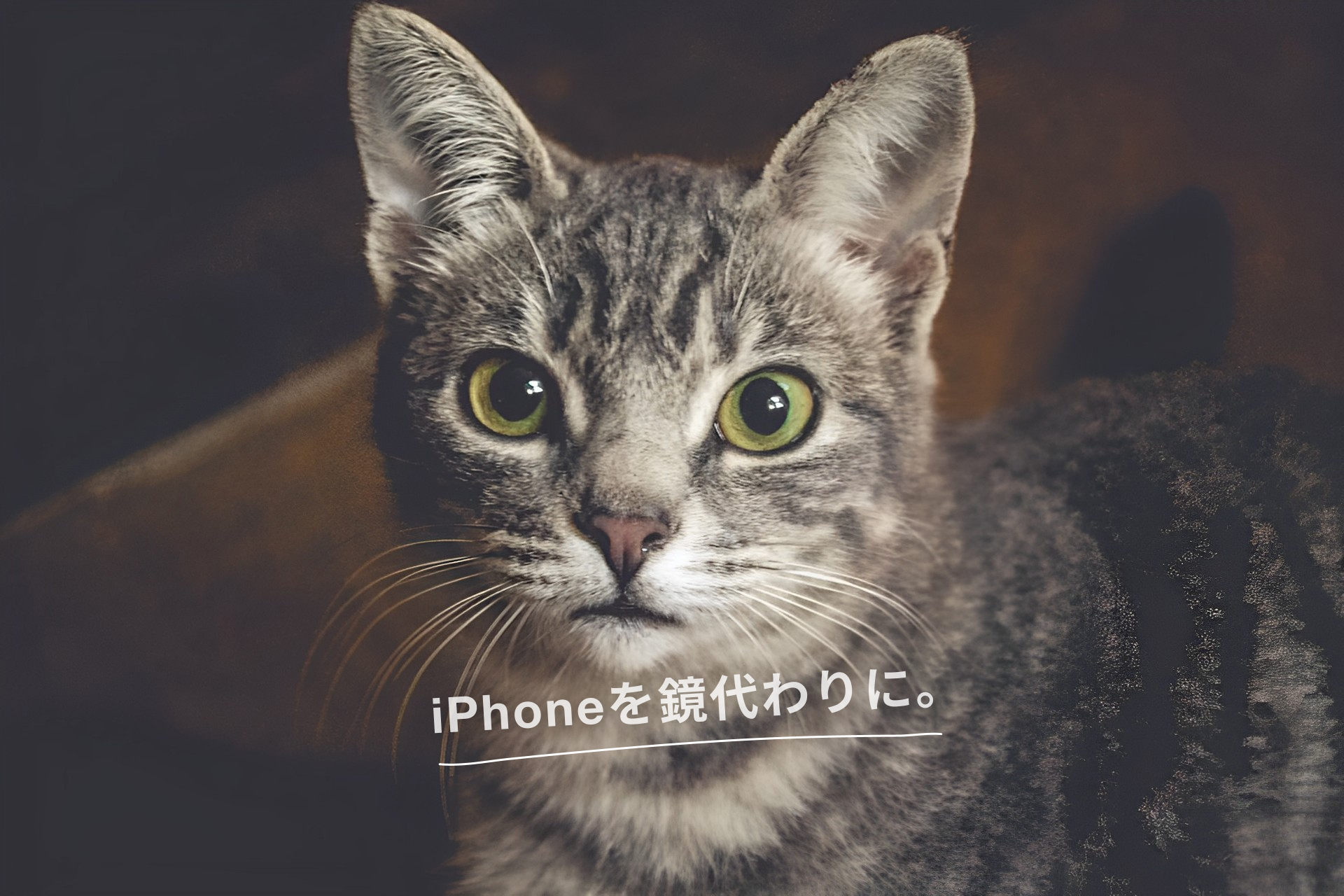 スマホを鏡代わりに使う方法。iPhoneをミラーに。