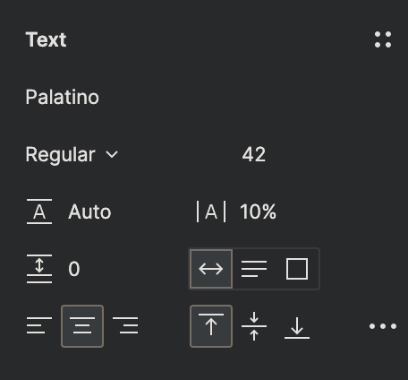 Figmaのテキスト位置調整。