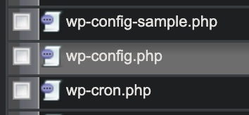 データベース接続確立エラーが出たときの対処。サーバーのコントロールパネルのwp-config.phpファイル。