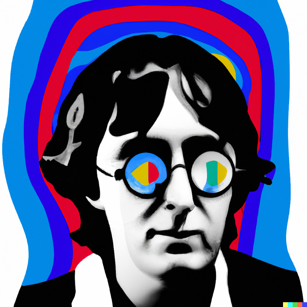 DALL·Eによる、John Lennon?