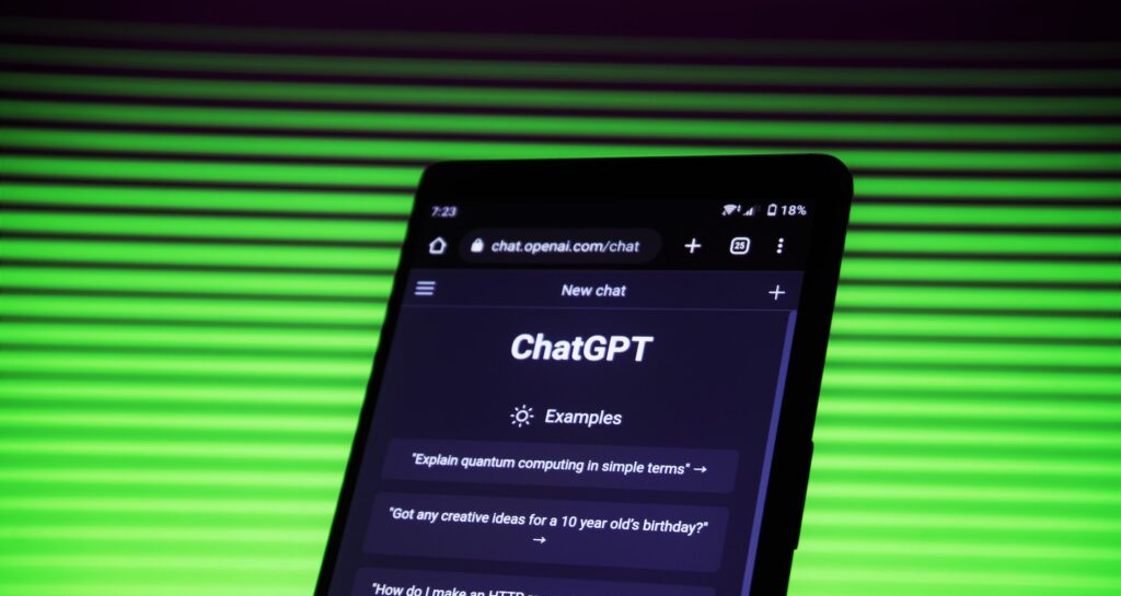 ChatGPTの画面