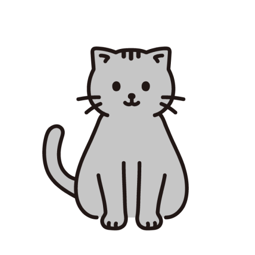 猫のイラスト。