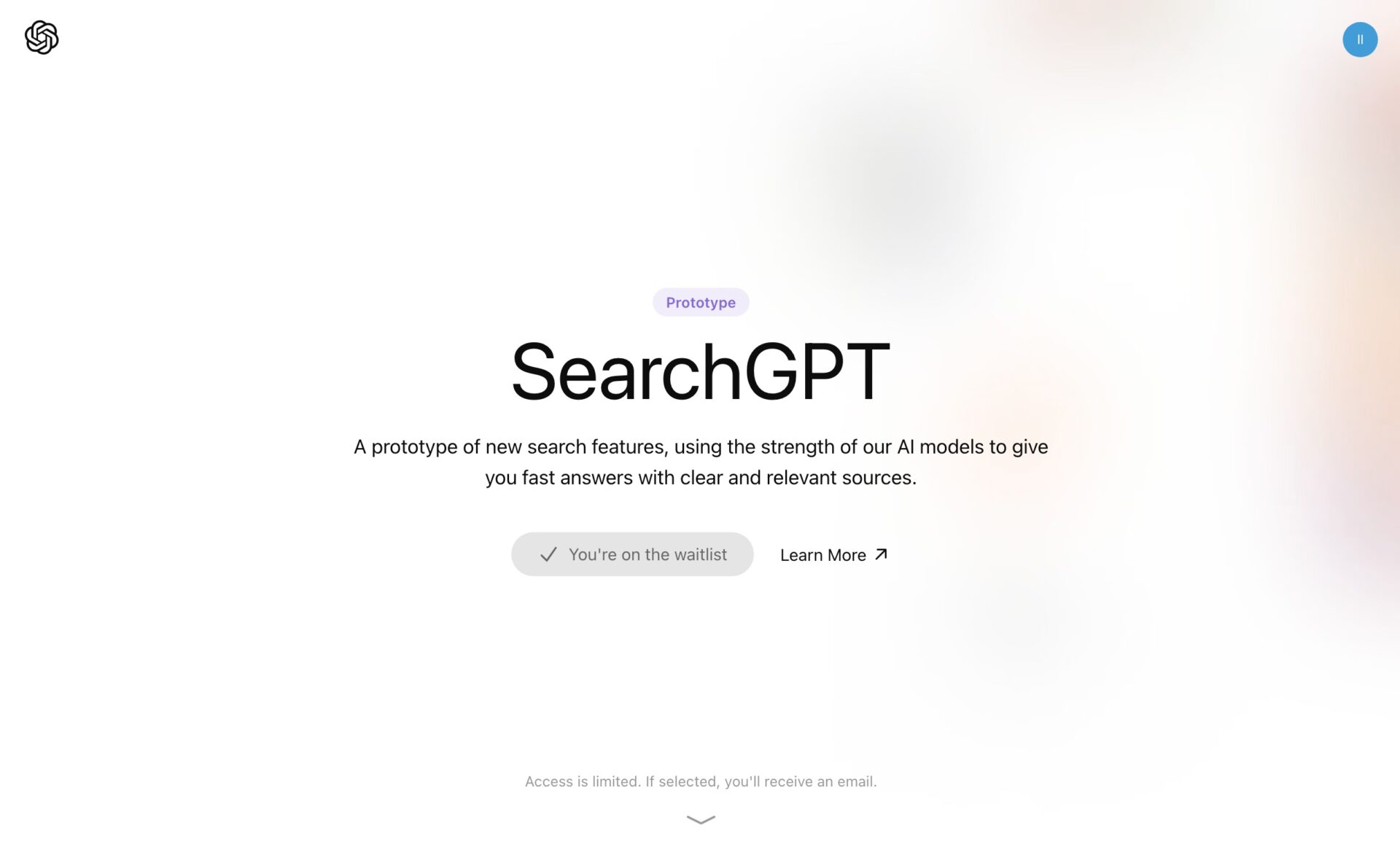 SearchGPTの使い方の手順。