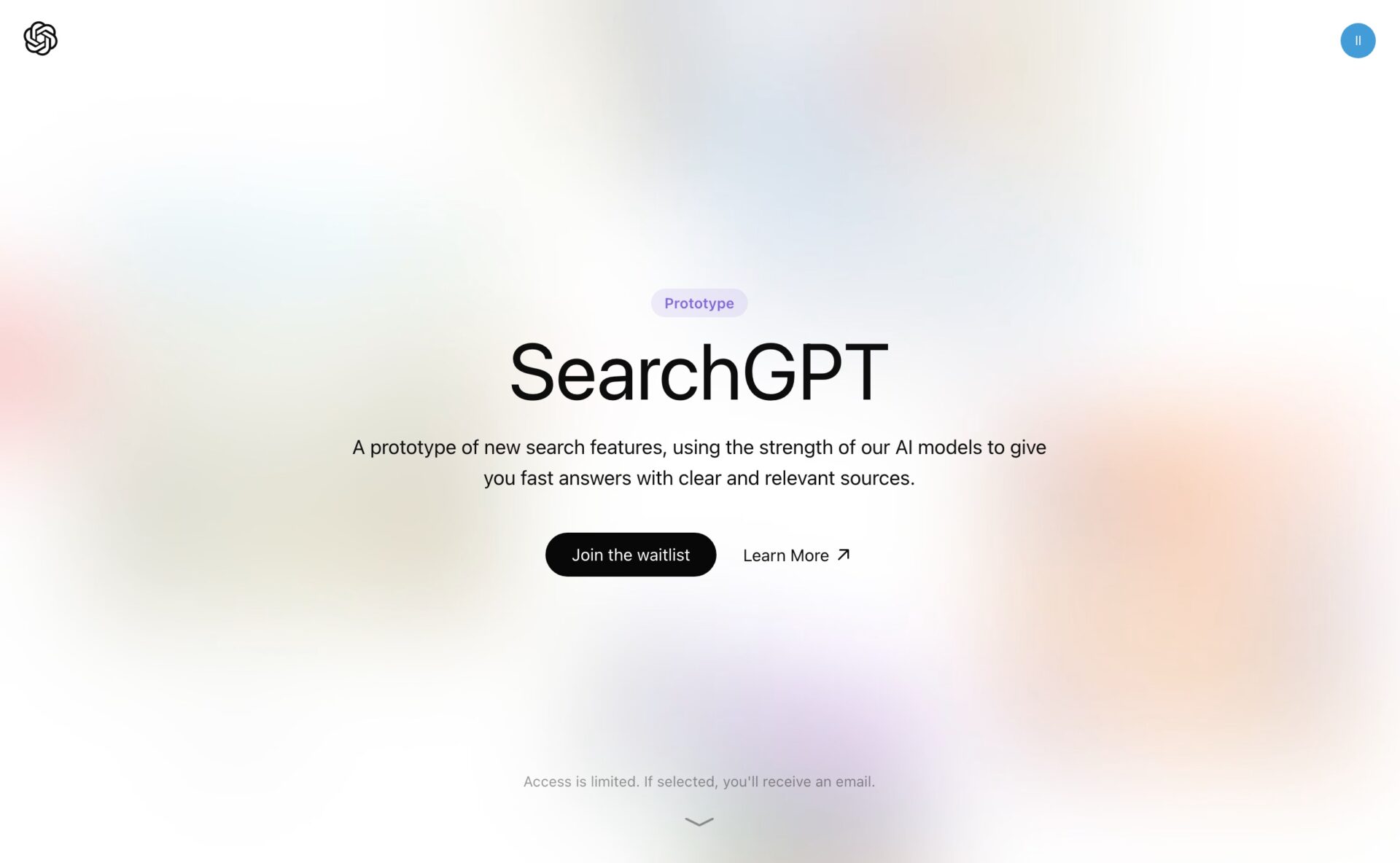 SearchGPTの使い方の手順。