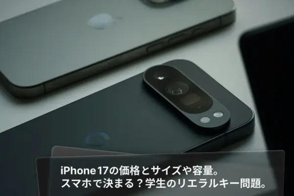 iPhone 17の価格とサイズや容量。スマホで決まる？学生のリエラルキー問題。