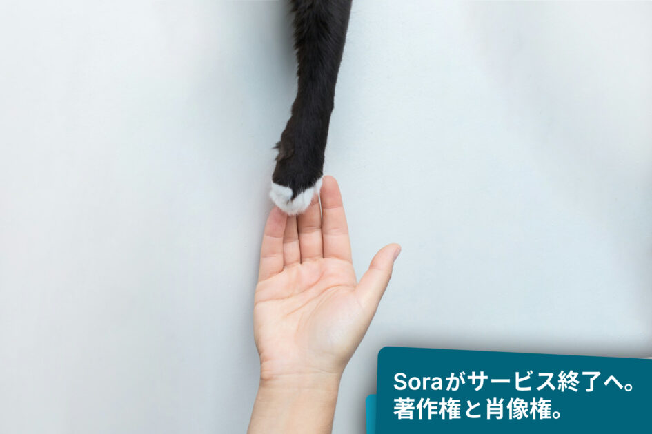 Soraが提供終了へ。著作権と肖像権、創作イメージ。